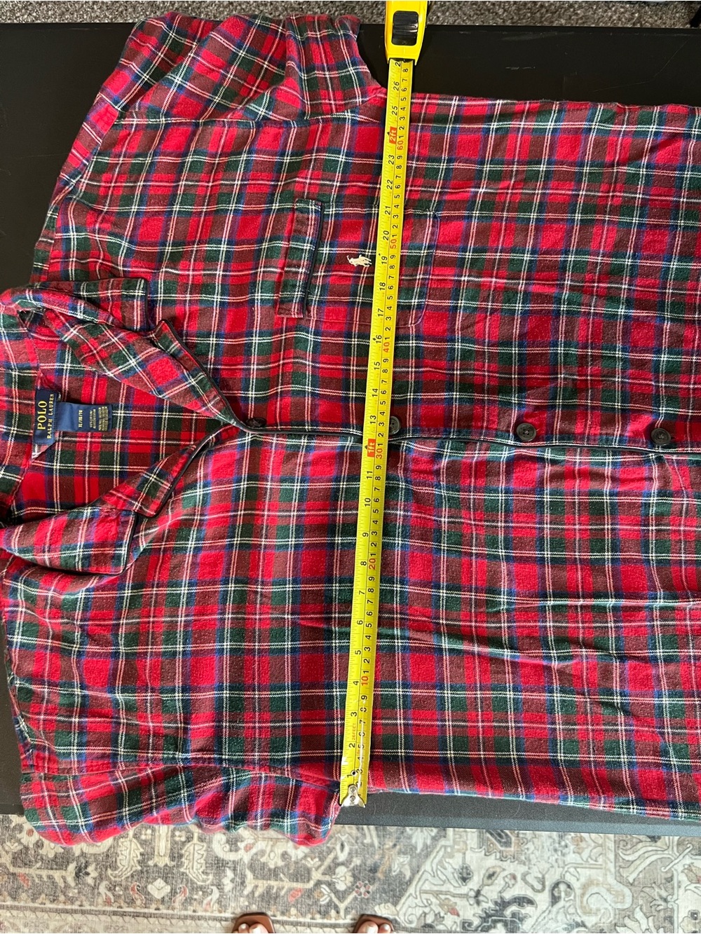 Polo Ralph Lauren Plaid Flannel Panama Set with Horse Logo - Picture 6 of 10